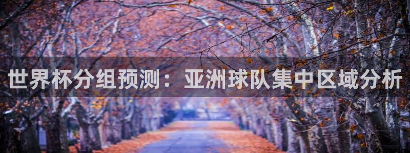 世界杯转播表:世界杯分组预测:亚洲球队集中区域分析